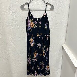 Xhilaration Pink and Orange Knee-Length Sundress